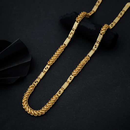 Libra Solid Gold Men's Chain (Chain-21 Inches)