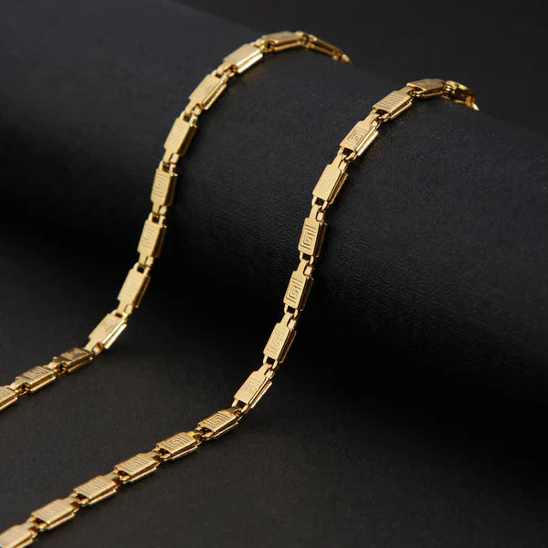 Blasstar Unisex Solid Gold Men's Chain (18 inch)