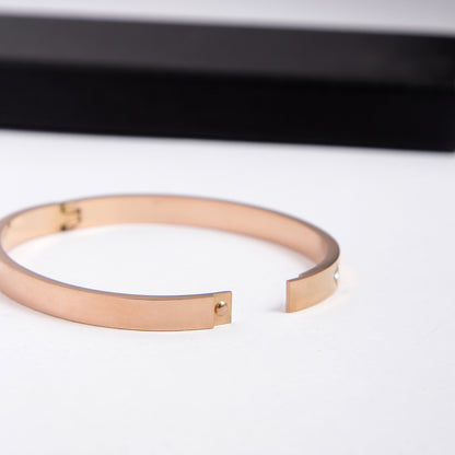 Lucifer Rose Gold Diamond kada Bracelet