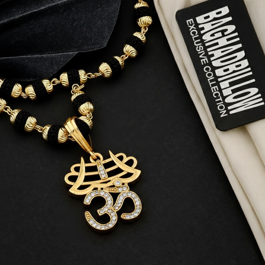Omkar Pendant Rudraksha Mala