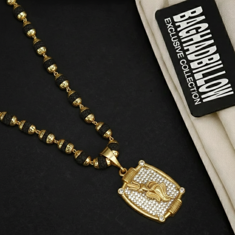 Ganesha Pendant Rudraksha Mala