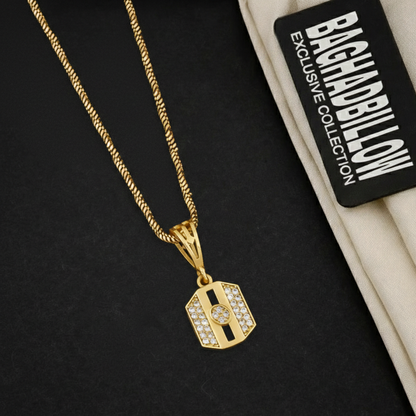 Froro Men’s Smart Style Gold Chain Pendant (Chain-24 Inch)