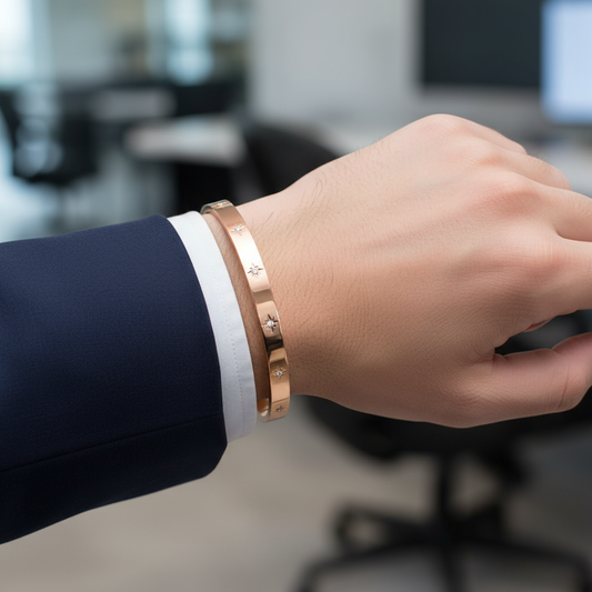 Lucifer Rose Gold Diamond Men's Kada