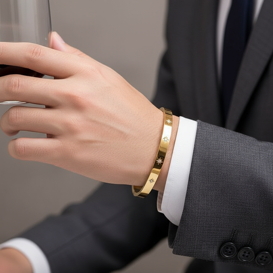 Lucifer Gold Diamond Men's Kada