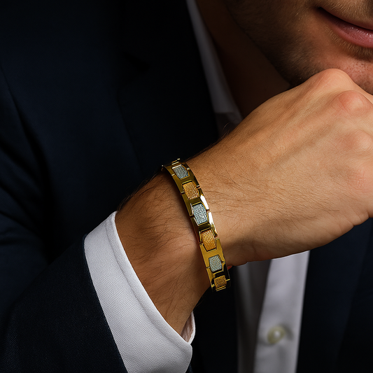 LOKI GOLD AND SILVER MEN'S LOOSE BRACELET