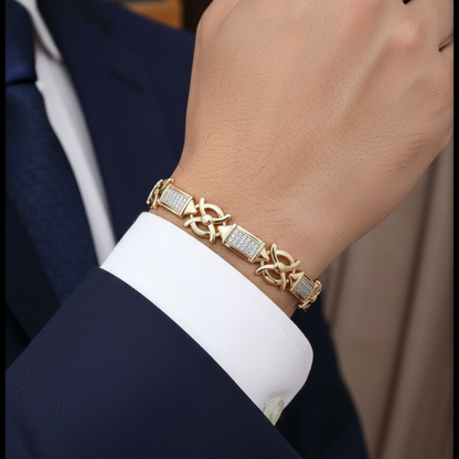 Signature Gold and Silver Loose Bracelet