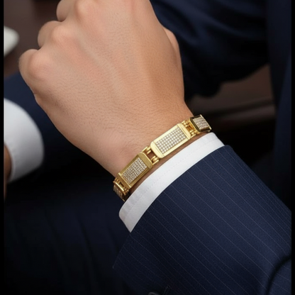 Terminator Gold and Diamond Loose Bracelet