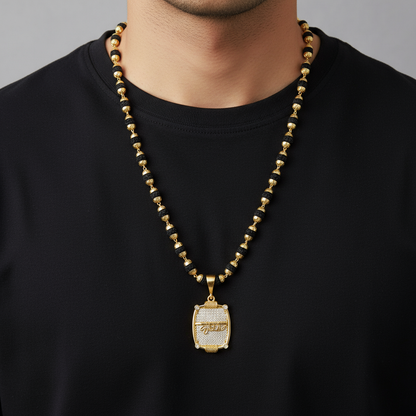 Krushn Pendant Rudraksha Mala