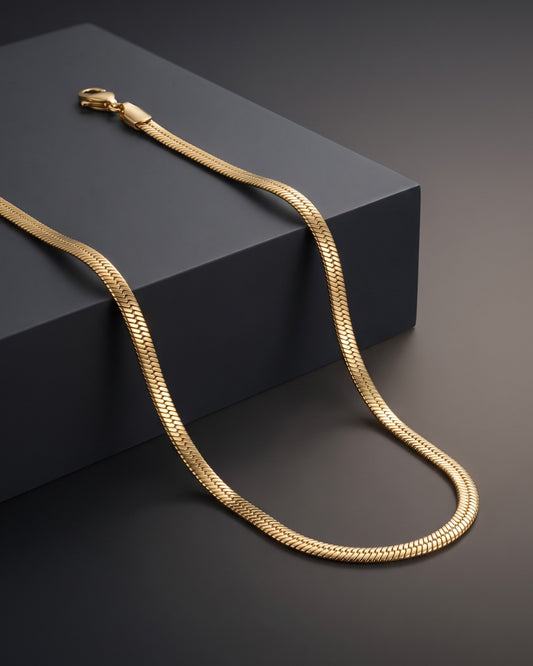 Men’s Stylish Snake Gold Chain