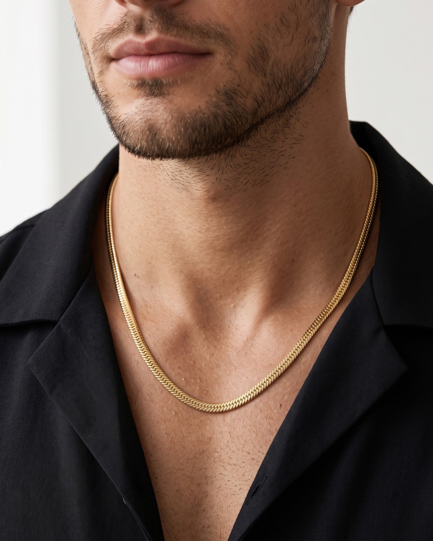 Men’s Stylish Snake Gold Chain