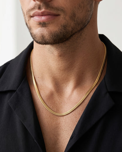 Men’s Stylish Snake Gold Chain