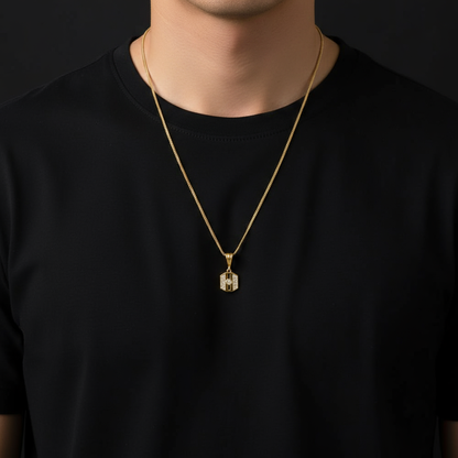 Froro Men’s Smart Style Gold Chain Pendant (Chain-24 Inch)