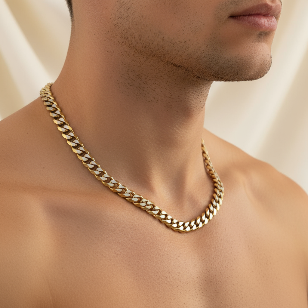 Brooks Men’s Luxury Gold And Silver Chain