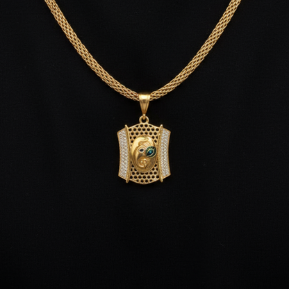 The Vinayak Premium Gold Chain Pendant (Chain-22 Inch)