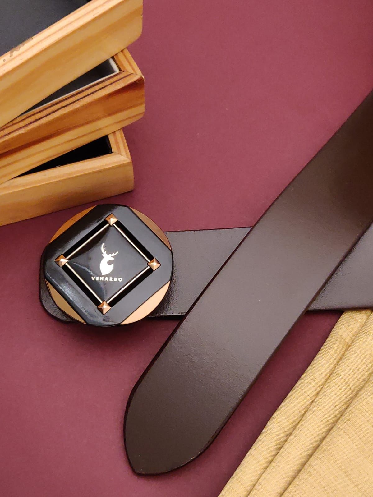 BaghadBillow 010 Luxurious Mens Leather Belt